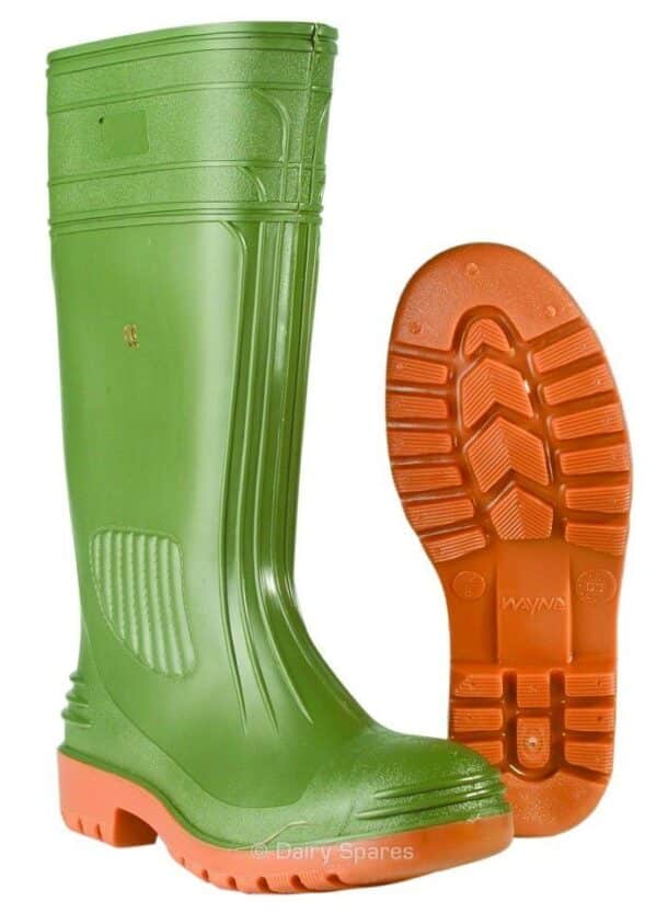 Grampian Safety (Gramsafe) Wellington Boot Steel Toe Cap and Midsole (Green)