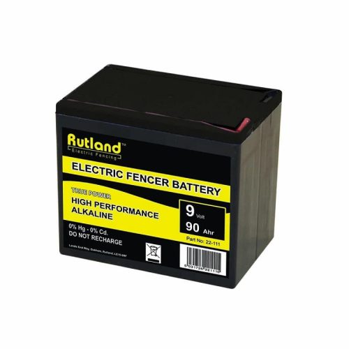 Rutland 9v 90ah large alkaline battery