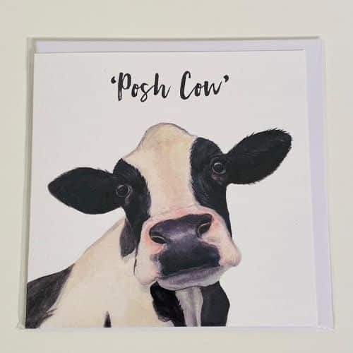 Posh Cow Greeting Card