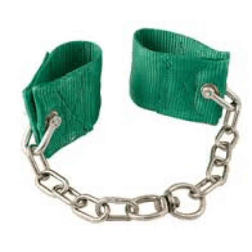 Heavy duty nylon green cattle hobble shackle