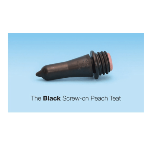 Stallion Peach Teat Black Screw In