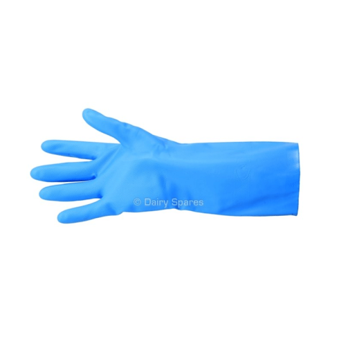 Industrial blue nitrile gloves
