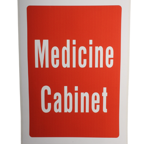 Medicine Cabinet Sign
