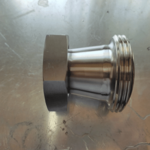 2.5" RJT Female to 2" RJT Female Stainless Steel Concentric Reducer