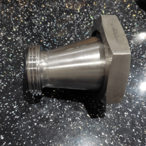 3" RJT Female to 2" RJT Male Stainless Steel Eccentric Reducer