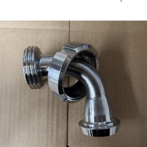 DIN 32 Female to DIN 25 Male on 90 Degree elbow Stainless Steel