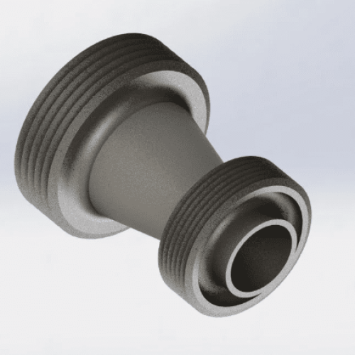1,5" RJT Male to 1" RJT Male Stainless Steel