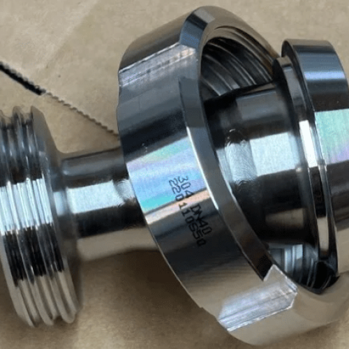 DIN 40 Female to DIN 25 Male Stainless Steel Reducer