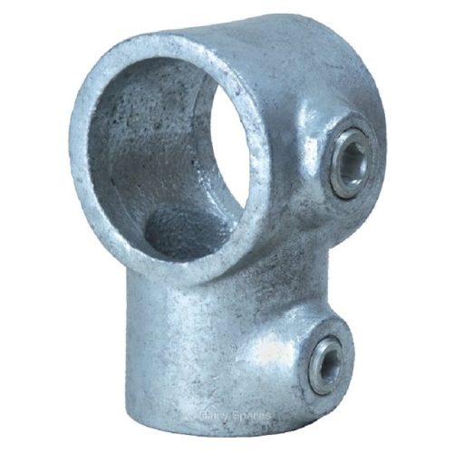Galvanised key clamp short tubular tee (various sizes)