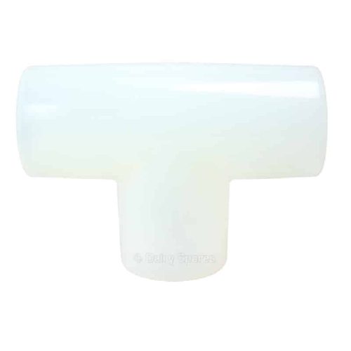 Clear silicone equal tee 50mm