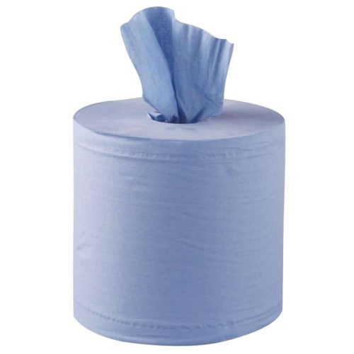 Blue twin ply centre pull paper towel/wipes pack of 6