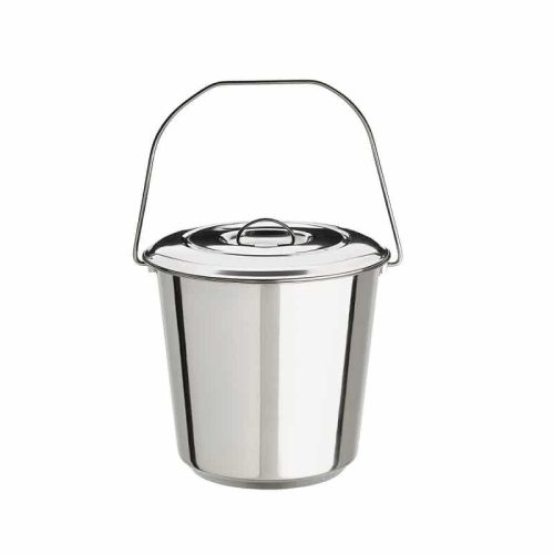 Stainless Steel Milk Bucket with Lid (12L)