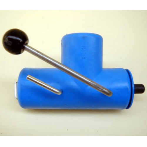 Dairymaster recording jar rubber tee with butterfly valve