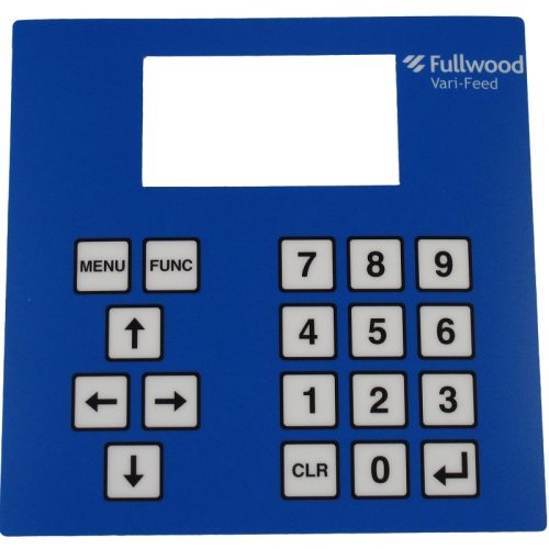 Fullwood vari-feed keypad overlay