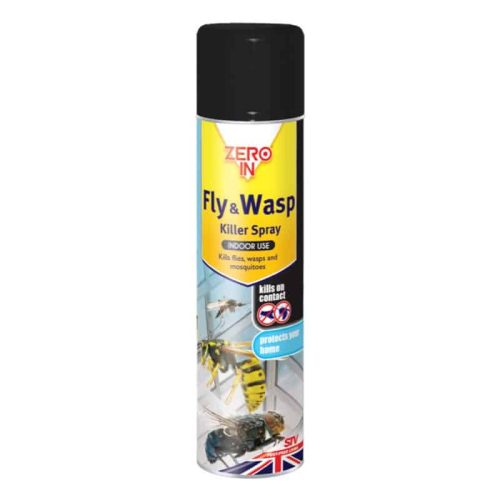Zero-In Fly and Wasp Spray Insecticide – 400ml