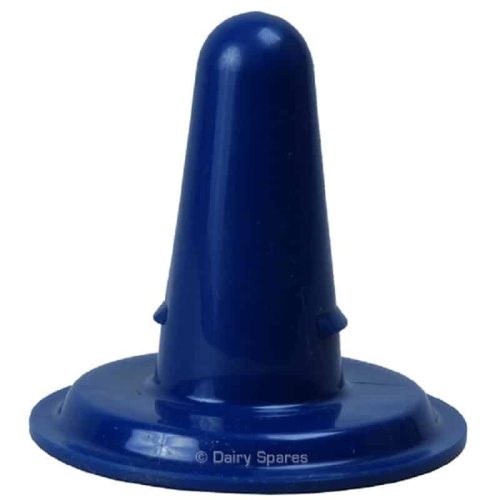 Blue iso approved teat / inflation plug - single