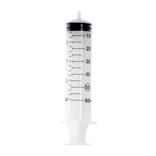 Valueline 50ml side tip disposable syringes x 25