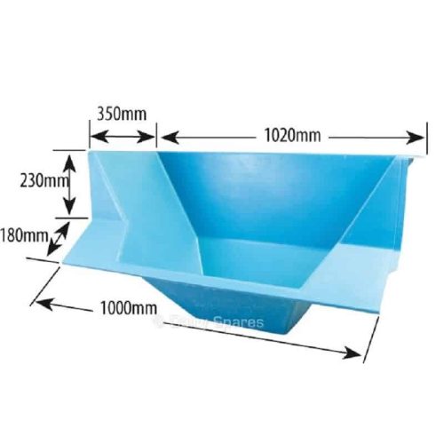 Greenoak feed manger pan - Delaval universal straight type